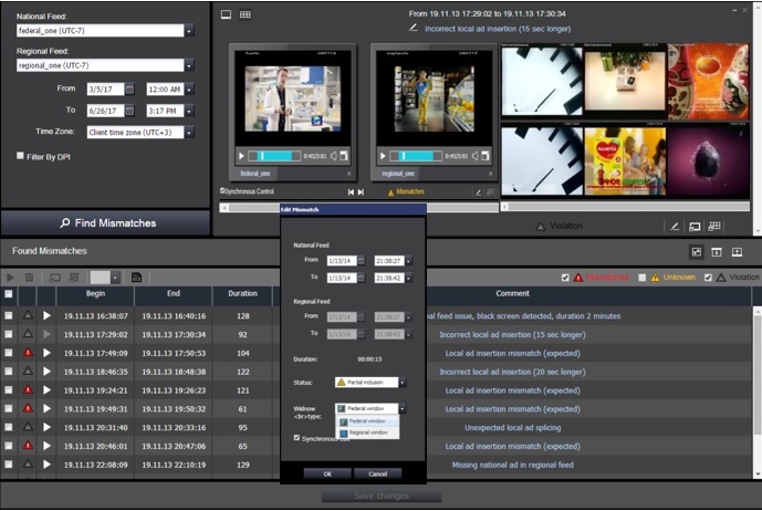 Qligent match detect video audio mismatches and alarms operator